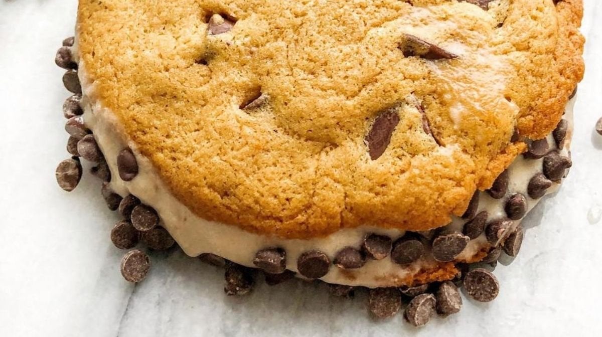 Cookie zmrzlinový sendvič s kolagenem